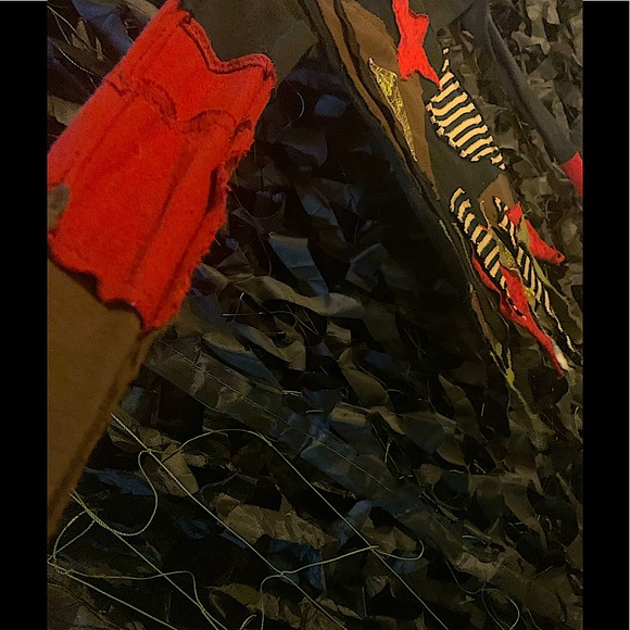 Vtg 2012 OOAK HANDMADE Patchwork Festival Hipsack. OSFA with LONG ties!! - Picture 4 of 5